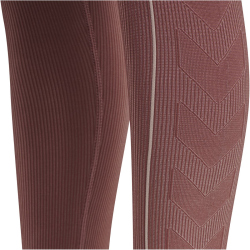 hummel hmlTE CHRISTEL Seamless Mid Waist Tights Damen withered rose/rose tan melange L