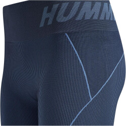 hummel hmlTE CHRISTEL Seamless Mid Waist Tights Damen marina/insignia blue melange M