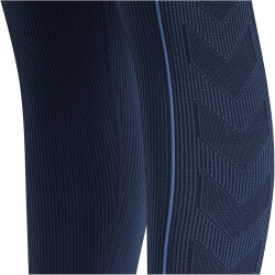 hummel hmlTE CHRISTEL Seamless Mid Waist Tights Damen marina/insignia blue melange M