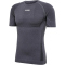 hummel hmlTE MIKE Seamless Mesh Funktionsshirt Herren black/asphalt melange L