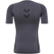 hummel hmlTE MIKE Seamless Mesh Funktionsshirt Herren black/asphalt melange L