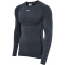 hummel hmlTE MIKE Seamless Mesh Langarmshirt Herren black/asphalt melange XL