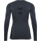 hummel hmlTE MIKE Seamless Mesh Langarmshirt Herren black/asphalt melange XL