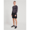 hummel hmlTE MIKE Seamless Mesh Langarmshirt Herren black/asphalt melange XL