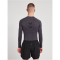 hummel hmlTE MIKE Seamless Mesh Langarmshirt Herren black/asphalt melange XL