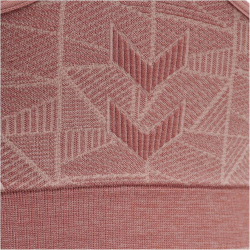 hummel hmlMT ENERGY Seamless Sport-Top Damen withered rose/rose tan melange S