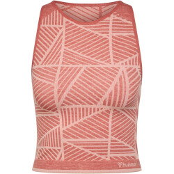 hummel hmlMT ENERGY Seamless Cropped Sport-Top Damen withered rose/rose tan melange L
