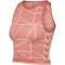 hummel hmlMT ENERGY Seamless Cropped Sport-Top Damen withered rose/rose tan melange L