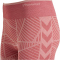 hummel hmlMT ENERGY Seamless Mid Waist Shorts Damen withered rose/rose tan melange L