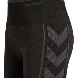 hummel hmlMT ENERGY Seamless High-Waist Tights Damen black/asphalt melange M