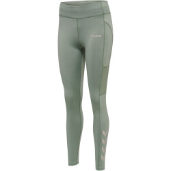 hummel hmlMT CHIPO Mid Waist Tights Damen lily pad S