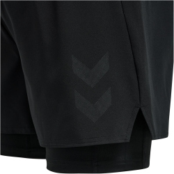 hummel hmlMT FORCE 2in1 Shorts Herren black XXL