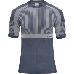 hummel hmlMT UNIT Seamless Trainingsshirt Herren insignia blue/chateau gray L