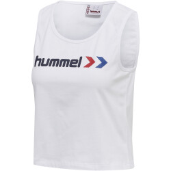 hummel hmlIC TEXAS Cropped Tanktop Damen white/peacoat L