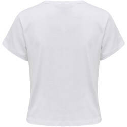 hummel hmlIC TEXAS Cropped T-Shirt Damen white/true blue L