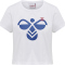 hummel hmlIC TEXAS Cropped T-Shirt Damen white/true blue L