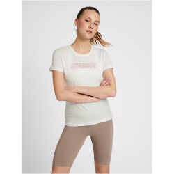 hummel hmlTE CALI T-Shirt Damen white/withered rose M