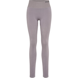 hummel hmlMT FLOW Seamless High-Waist Tights Damen minimal gray L