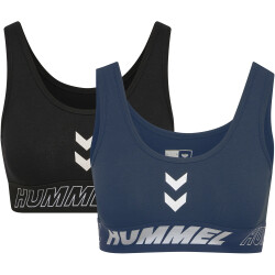 2er Pack hummel hmlTE MAJA Sport-BH black/insigina blue L