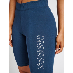 2er Pack hummel hmlTE MAJA Mid Waist Fitnessshorts black/insigina blue L