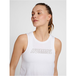 2er Pack hummel hmlTE CALI Cropped Tanktop black/white driftwood L