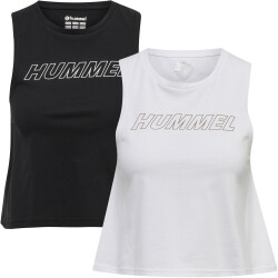 2er Pack hummel hmlTE CALI Cropped Tanktop black/white...