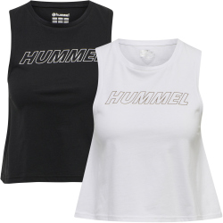 2er Pack hummel hmlTE CALI Cropped Tanktop black/white...