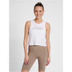2er Pack hummel hmlTE CALI Cropped Tanktop black/white driftwood XS