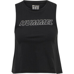 2er Pack hummel hmlTE CALI Cropped Tanktop black/white driftwood XS