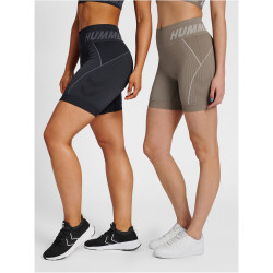 2er Pack hummel hmlTE CHRISTEL Seamless Shorts black/chateau grey XS