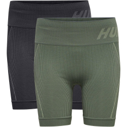 2er Pack hummel hmlTE CHRISTEL Seamless Shorts black/lily...