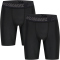 2er Pack hummel hmlTE TOPAZ Fitnessshorts black/black XXL