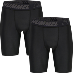 2er Pack hummel hmlTE TOPAZ Fitnessshorts black/black XL