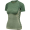 hummel hmlCLEA Seamless Funktionsshirt Damen laurel wreath/lily pad melange L