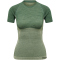 hummel hmlCLEA Seamless Funktionsshirt Damen laurel wreath/lily pad melange L