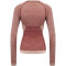 hummel hmlCLEA Seamless langarm Funktionsshirt Damen withered rose/rose tan melange XS