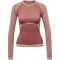 hummel hmlCLEA Seamless langarm Funktionsshirt Damen withered rose/rose tan melange XS
