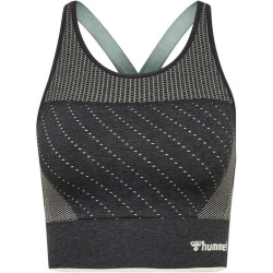 hummel hmlMT HANA Seamless Sport-Top Damen black melange L