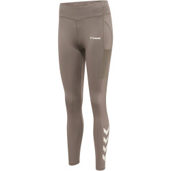 hummel hmlMT CHIPO Mid Waist Tights Damen driftwood L