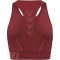 hummel hmlTE CHRISTEL Seamless Sport-Top Damen cabernet/apple butter melange XS