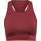 hummel hmlTE CHRISTEL Seamless Sport-Top Damen cabernet/apple butter melange XS
