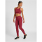 hummel hmlTE CHRISTEL Seamless Sport-Top Damen cabernet/apple butter melange XS