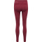 hummel hmlTE CHRISTEL Seamless Mid Waist Tights Damen cabernet/apple butter melange M