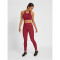hummel hmlTE CHRISTEL Seamless Mid Waist Tights Damen cabernet/apple butter melange M