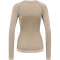 hummel hmlCLEA Seamless langarm Funktionsshirt Damen chateau gray/driftwood melange M