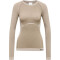 hummel hmlCLEA Seamless langarm Funktionsshirt Damen chateau gray/driftwood melange M