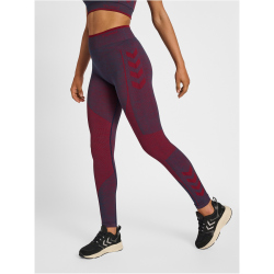 hummel hmlMT ALY Seamless High-Waist Tights Damen insignia blue/cabernet melange L