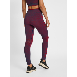 hummel hmlMT ALY Seamless High-Waist Tights Damen insignia blue/cabernet melange L