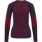 hummel hmlMT ALY Seamless Funktionsshirt Damen insignia blue/cabernet melange L