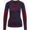 hummel hmlMT ALY Seamless Funktionsshirt Damen insignia blue/cabernet melange L